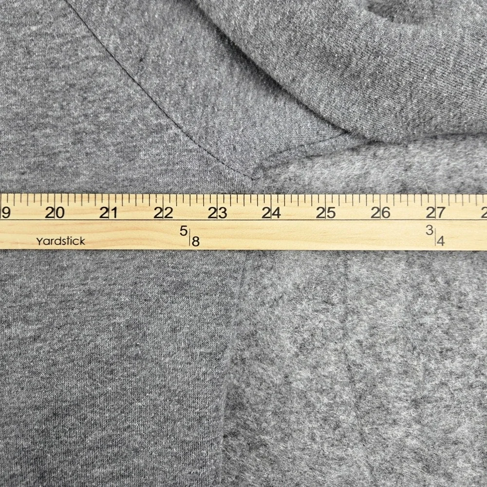 Nike Sportswear Spellout Womens Size XL Gray Funnel Neck Pullover Sweatshirt - Picture 4 of 11